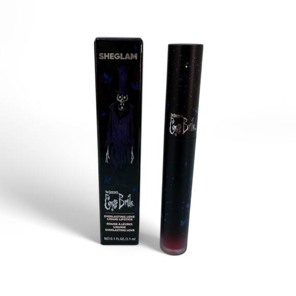 Tim Burton's Corpse Bride Everlasting Love Liquid Lipstick Rosy Cheeks Sheglam - Picture 5 of 6
